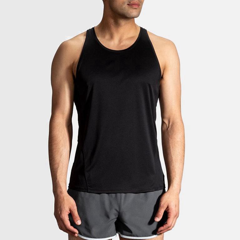 Brooks Stealth Hombre Camiseta Sin Mangas - Grises (8349DGZSH)